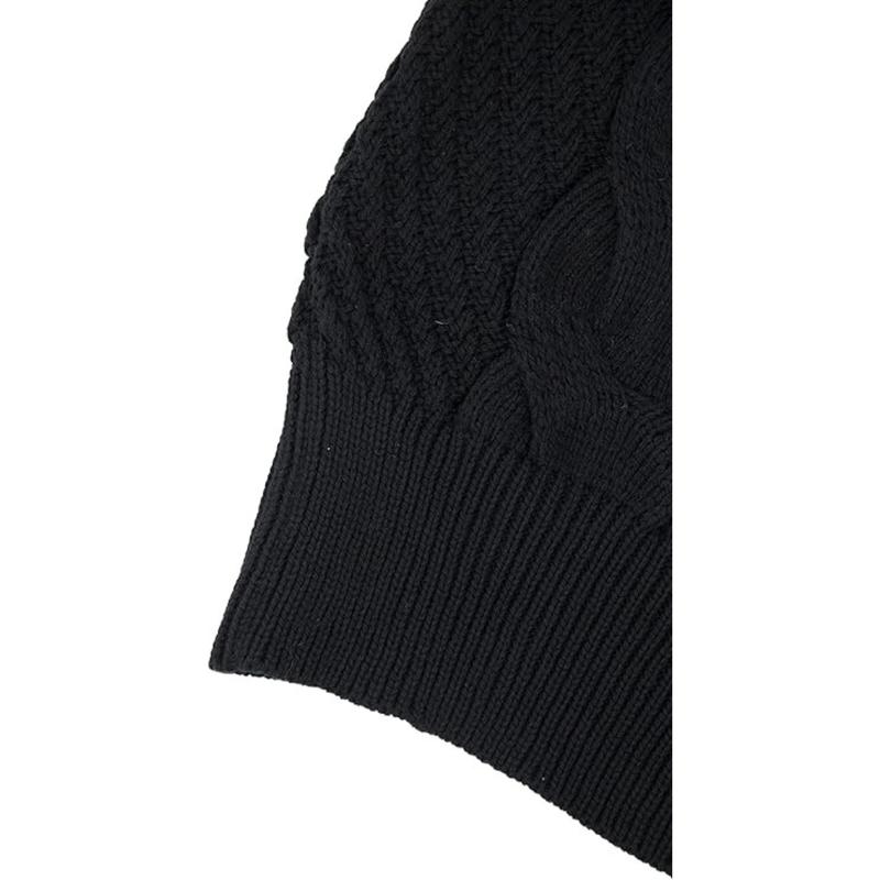 Chunky Aran Ladies Sweater Black